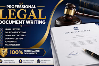 write personalized legal letters and applications for court and personal purpose