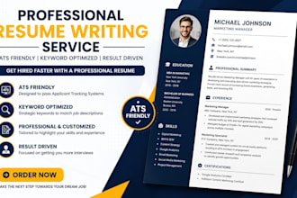 write professional ats resume and cover letter