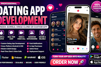 build dating app tinder clone matchmaking app  android ios social media chat app