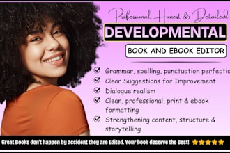 do developmental edit book editing critique romance beta reader proofreading