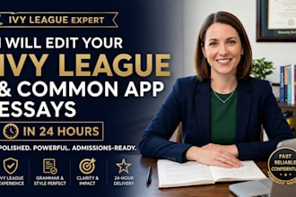 edit, proofread your ivy league and common app college application essays