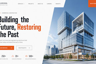 develop a fast responsive react or nextjs landing page with seo