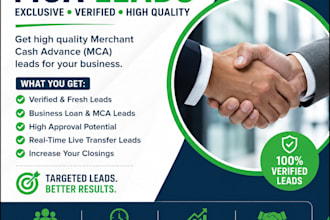 generate real time business loan and mca leads for your funding company