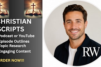 write engaging christian youtube and podcast scripts that grow your audience