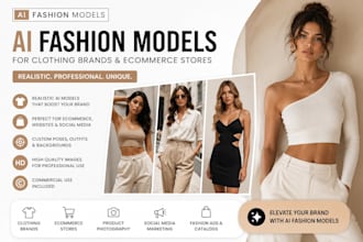 create ai fashion models for clothing brands and ecommerce stores, ai photograph