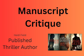 critique your thriller, mystery or suspense novel