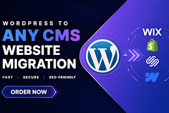 move transfer backup copy clone migrated wordpress to any cms website ai website