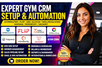 setup gymmaster fliip abc glofox wellnessliving hapana mindbody vagaro gym crm