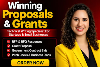 write winning rfp proposal government contract bid and tech startup sbir grant