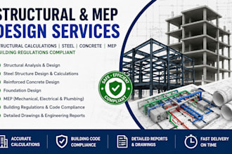 do structural calculations, steel, concrete, mep, structural engineering, hvac