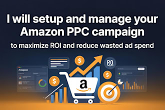 setup, manage your amz PPC campaign to maximize ROI and reduce wasted ad spends