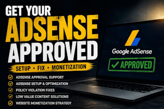 do google adsense approval, adsense setup and monetization