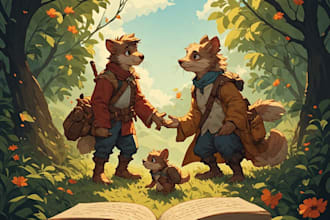 illustrate a whimsical childrens book