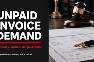 draft an attorney demand letter for unpaid freelancer invoices