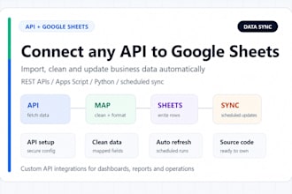 connect any API to google sheets