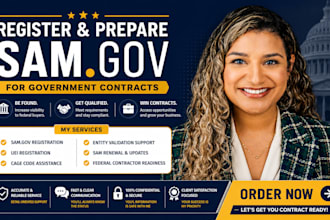 register your sam gov, uei and cage code for federal contracts