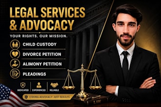 draft child custody, divorce petition, alimony petition and appeals