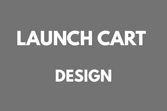 design launch cart website