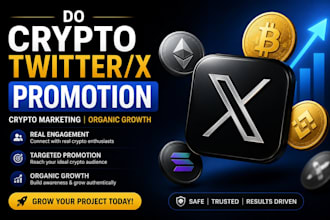 do crypto twitter x promotion crypto marketing organic growth