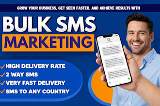 send bulk sms marketing, text message marketing, bulk email blast, and bulk sms