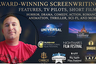 write your feature screenplay, TV pilot or short film script