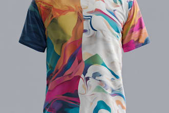design a creative graphic t shirt
