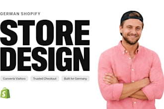 design german shopify store shopify website design shopify dropshipping store