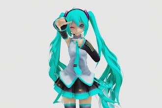 fix, edit, port and prorig vrchat model, vroid vrm, warudo, koikatsu, mmd, gmod
