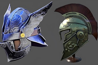custom 3d cosplay props cosplay helmet costume armor for stl model 3d printing