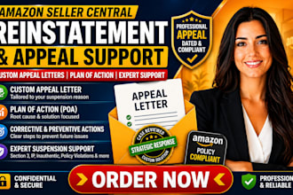 amazon seller reinstatement appeal letter and suspension support