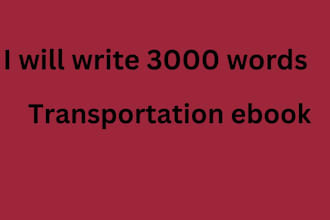 write a professional transportation ebook, logistics