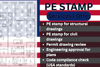 pe stamp as licensed engineering in ohio, utah, colorado, hawaii and illinois