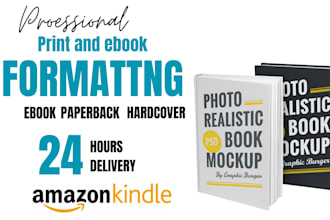 do kdp paperback formatting, proofread, book formatting, book layout design,