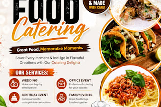 create social media banners, promotional and event graphics