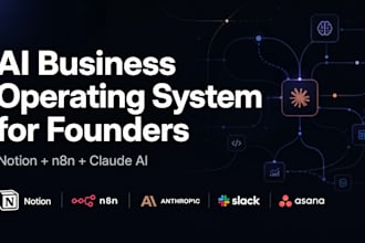 build ai powered business operating system for founders with notion, n8n, claude