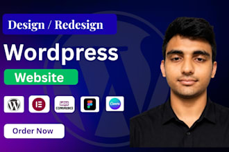 design or redesign a wordpress website with elementor