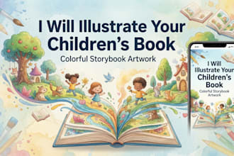 illustrate childrens books,storybook art for kids