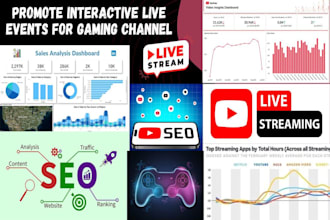 do youtube live stream for gaming online events promotion to gain live viewers