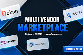 create multi vendor marketplace website with dokan wcfm woocommerce vendor setup