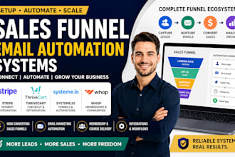 setup stripe thrivecart systeme io whop sales funnel email automation systems