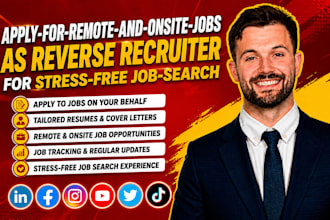 apply for remote and onsite jobs as reverse recruiter for stress free job search