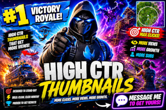 create high CTR fortnite thumbnails for gaming creators