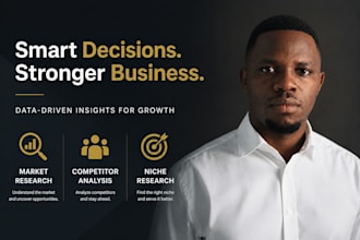 do market research, competitor analysis and niche research for your business