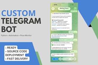 build a custom telegram bot in python for your business