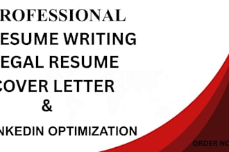 craft a legal resume, lawyer resume, attorney resume, cover letter and linkedin