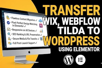 migrate tilda to wordpress wordpress redesign tilda to wp using elementor