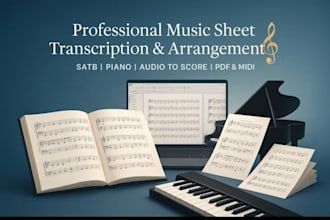 transcribe music into sheet music and notation, finale, sibelius and dorico