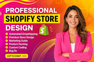 setup profitable shopify website or shopify store design