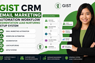 do gist crm email marketing automation workflow segmentation lead nurturing