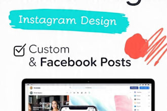 design instagram and facebook posts in canva